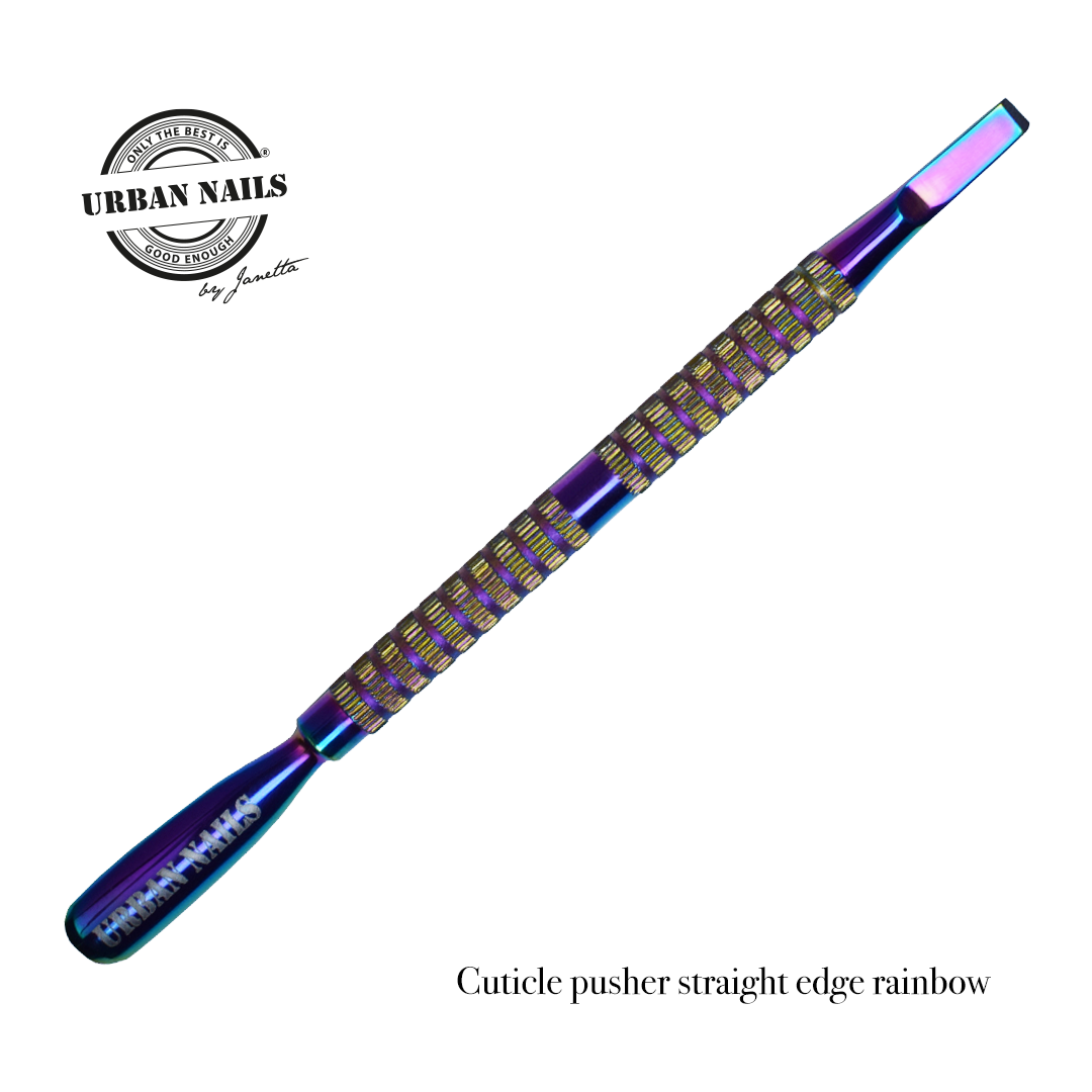 Cuticle pusher straight edge