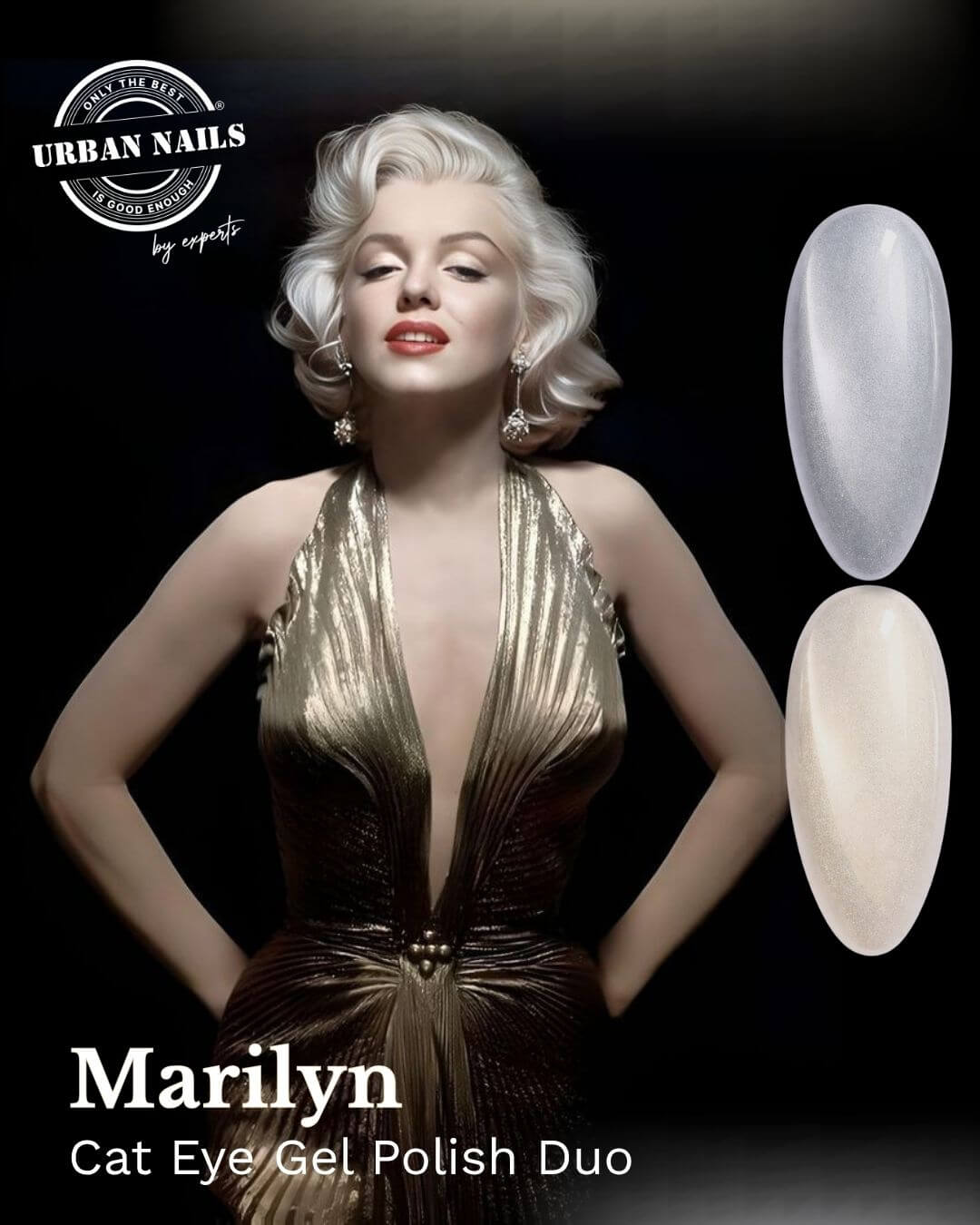 Urban Nails Cat-eye gelpolish duo Marilyn - 2 x 8 gram