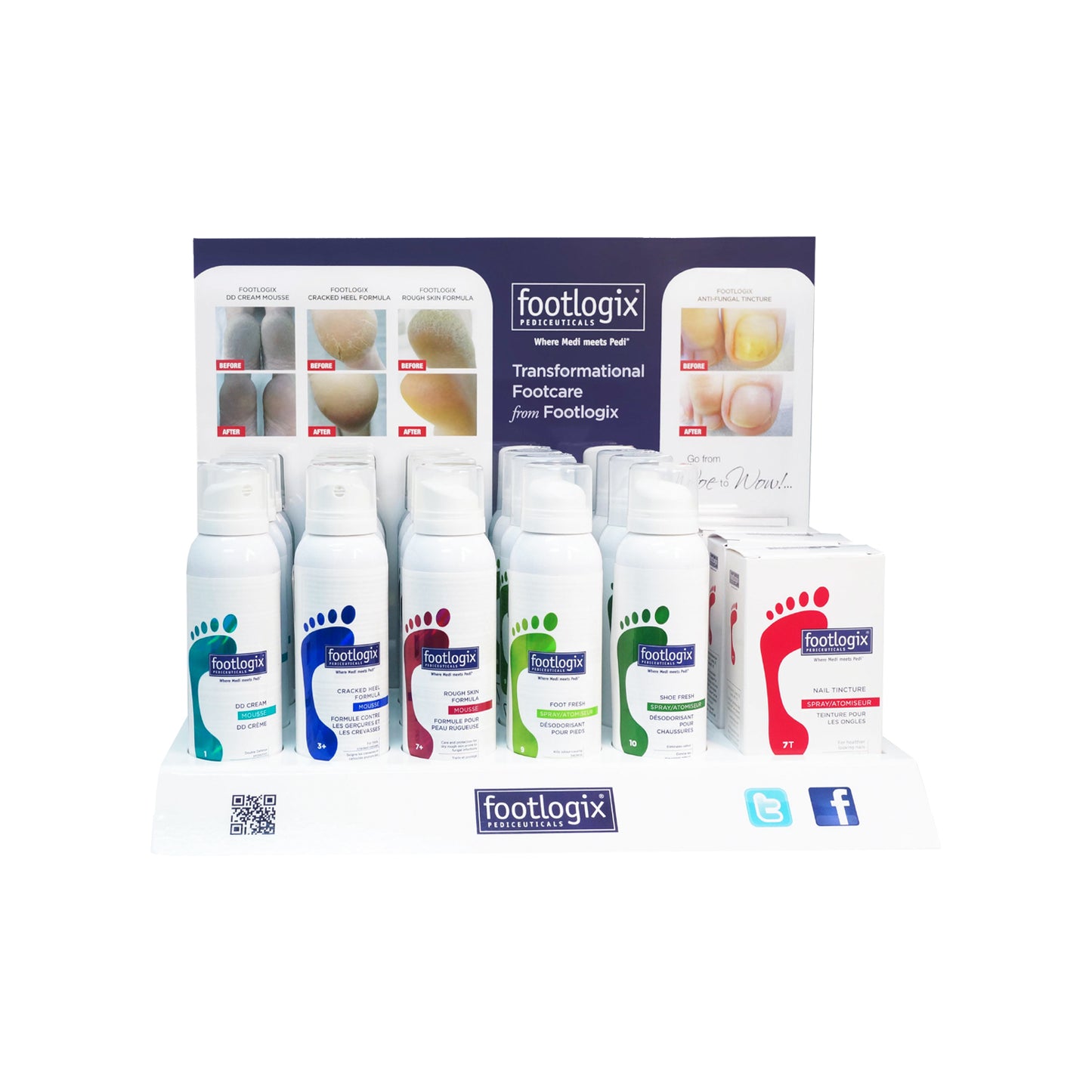 Footlogix Counter display met 30 producten