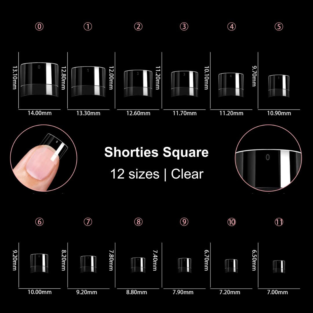 Urban Nails tipbox shorties square 600 stuks