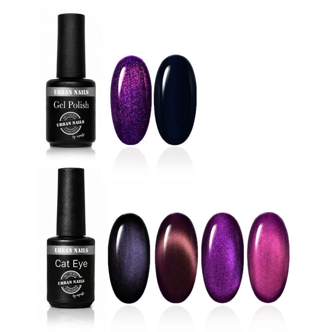 Urban Nails cat-eye collectie Twilight Shades - 6 x 8 gram