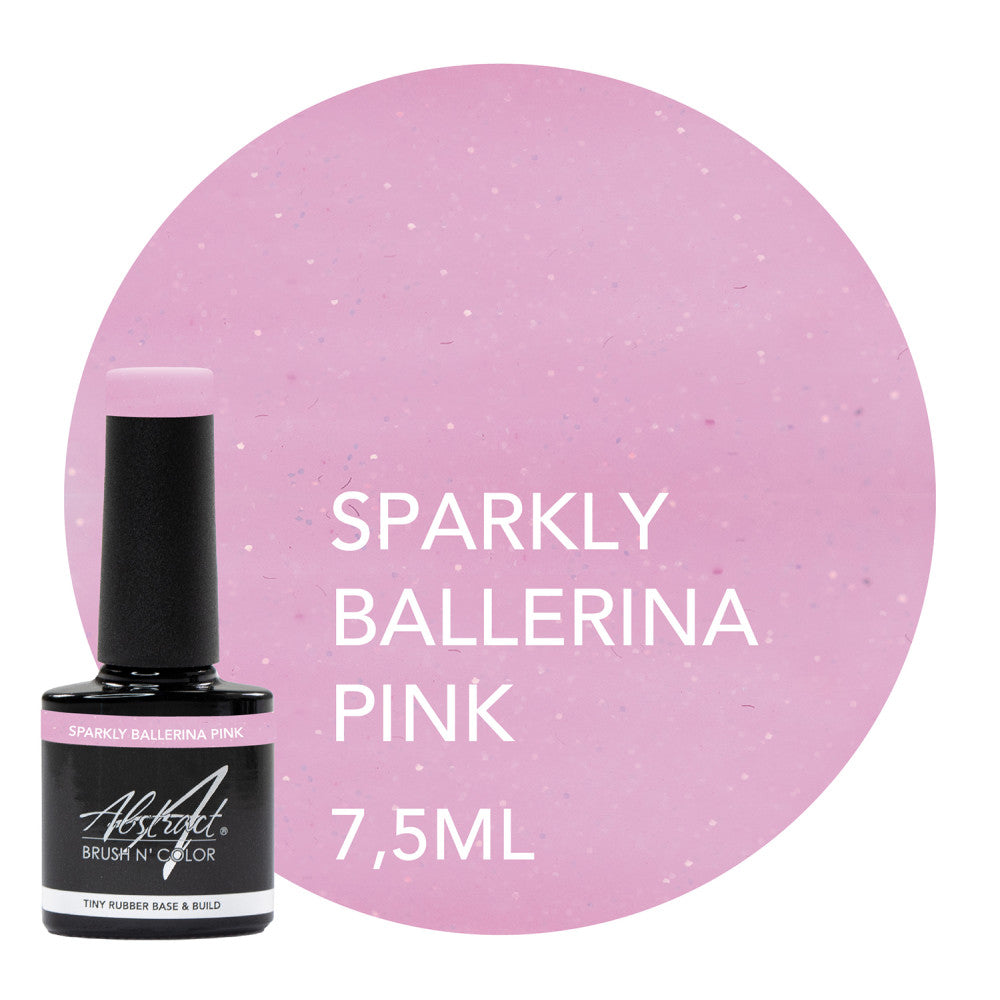 Abstract Rubber Base & Build Sparkly Ballerina Pink - 7,5 ml