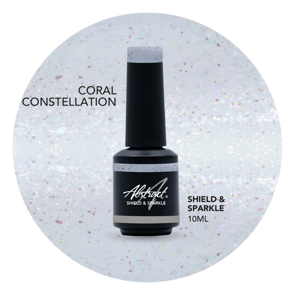 Abstract Shield & Sparkle topgel Coral Constellation - 10 ml