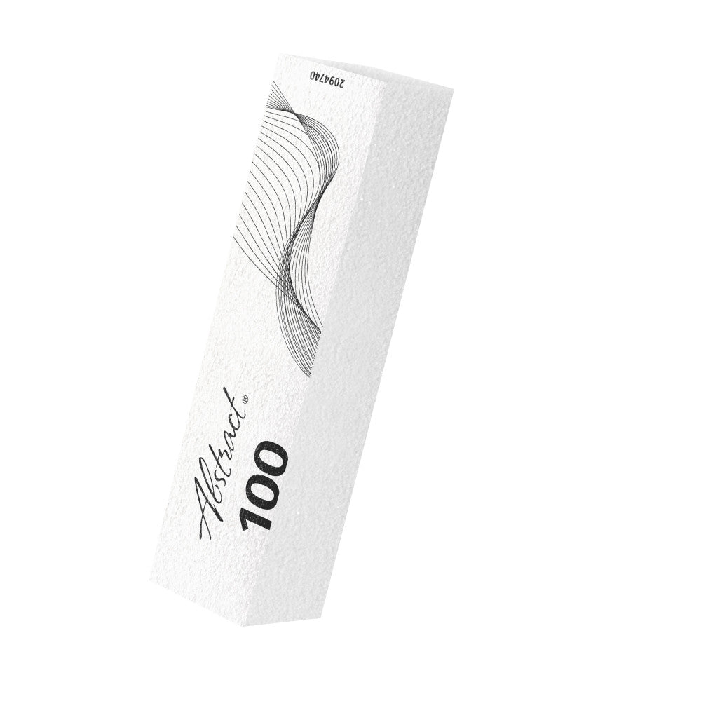 Abstract white block 100 gritt