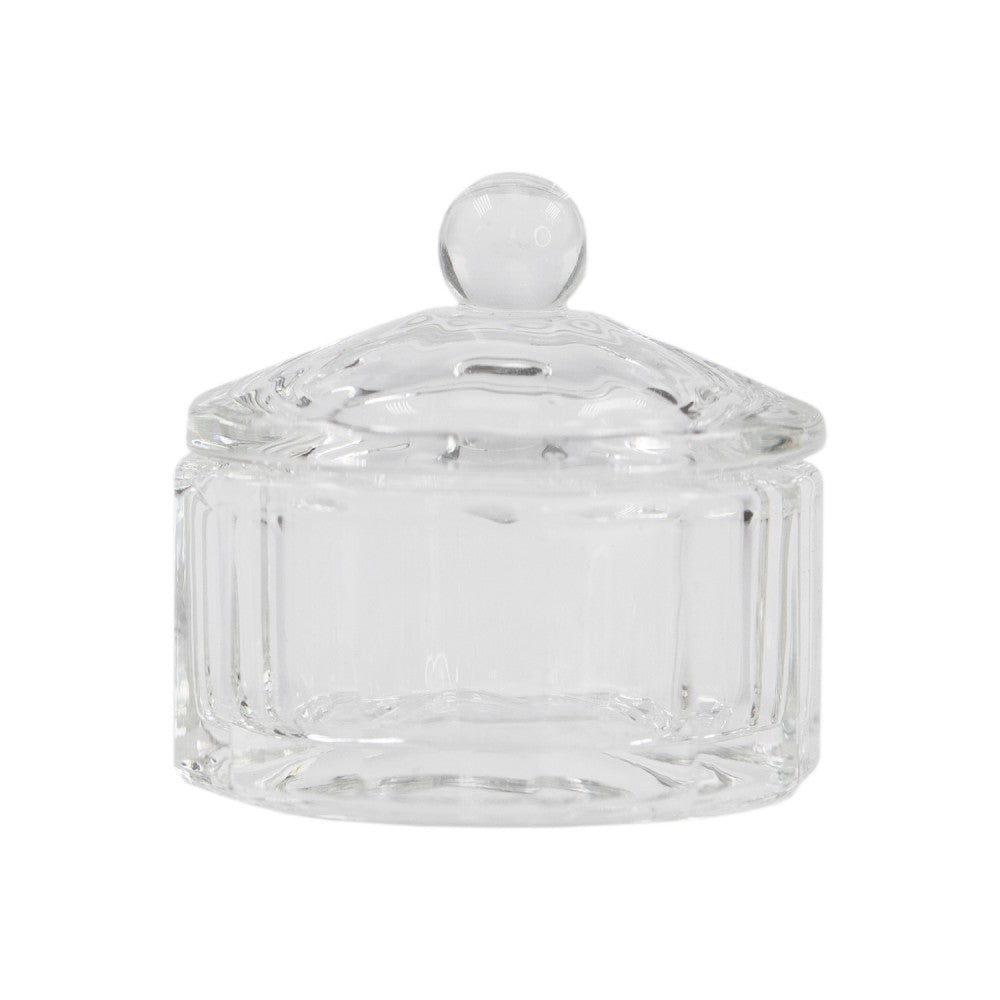 Dappendish glas met dekseltje
