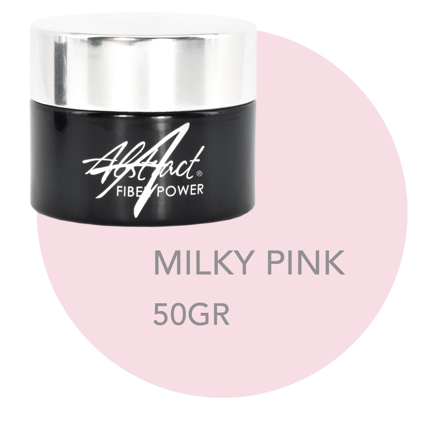Abstract Fiber Power gel Milky Pink