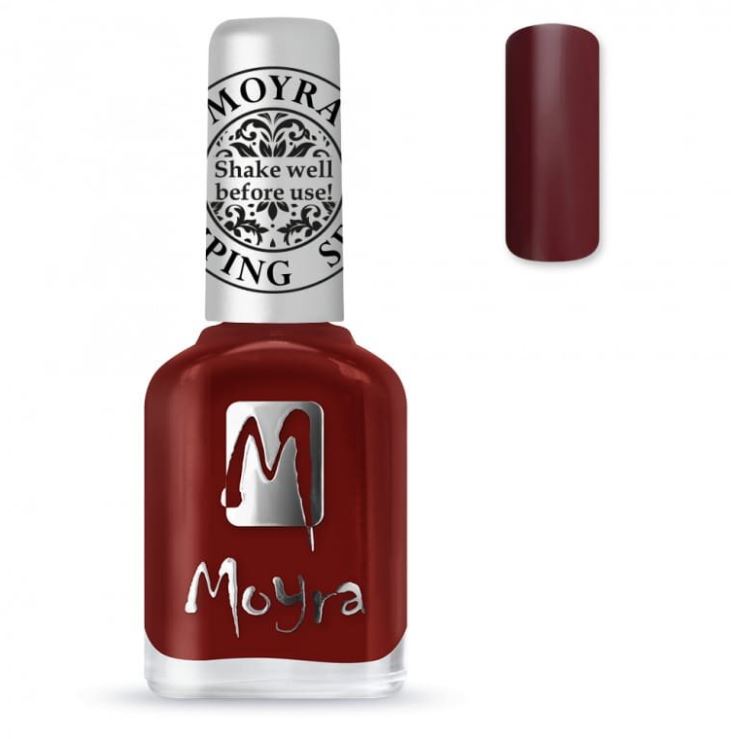 Moyra Stamping Nail Polish SP03 Burgundy Red