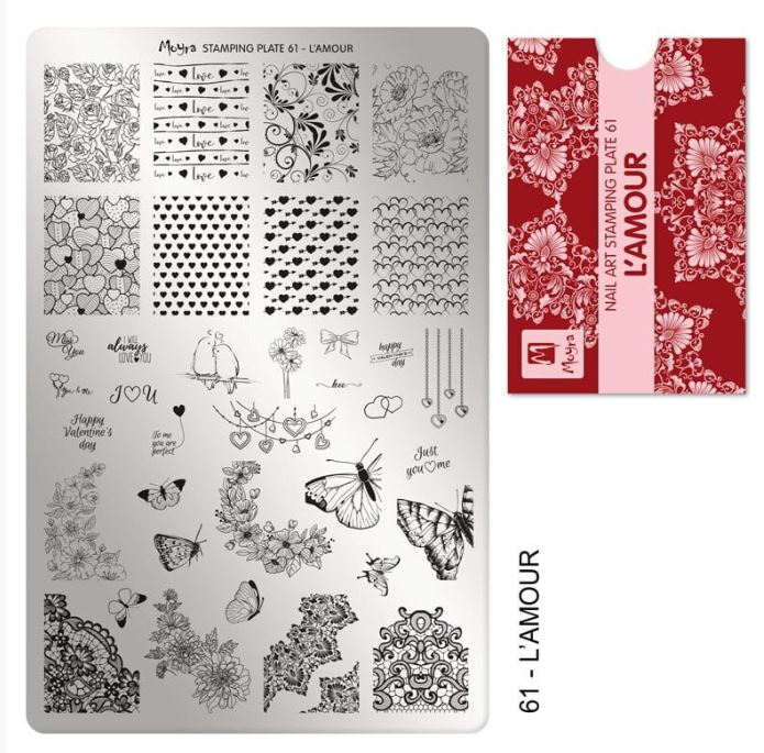 Moyra Stamping Plate L'Amour