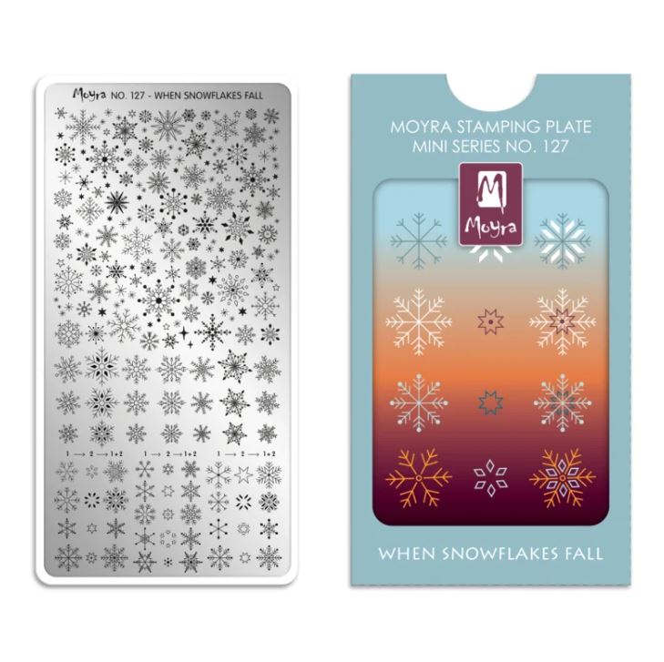 Moyra Stamping Plate When Snowflakes fall