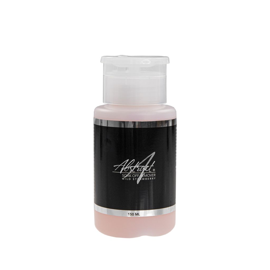 Abstract Soak-off remover Wild Strawberry 150 ml in pompflesje