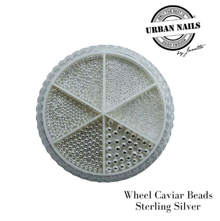 Wieltje caviar beads silver