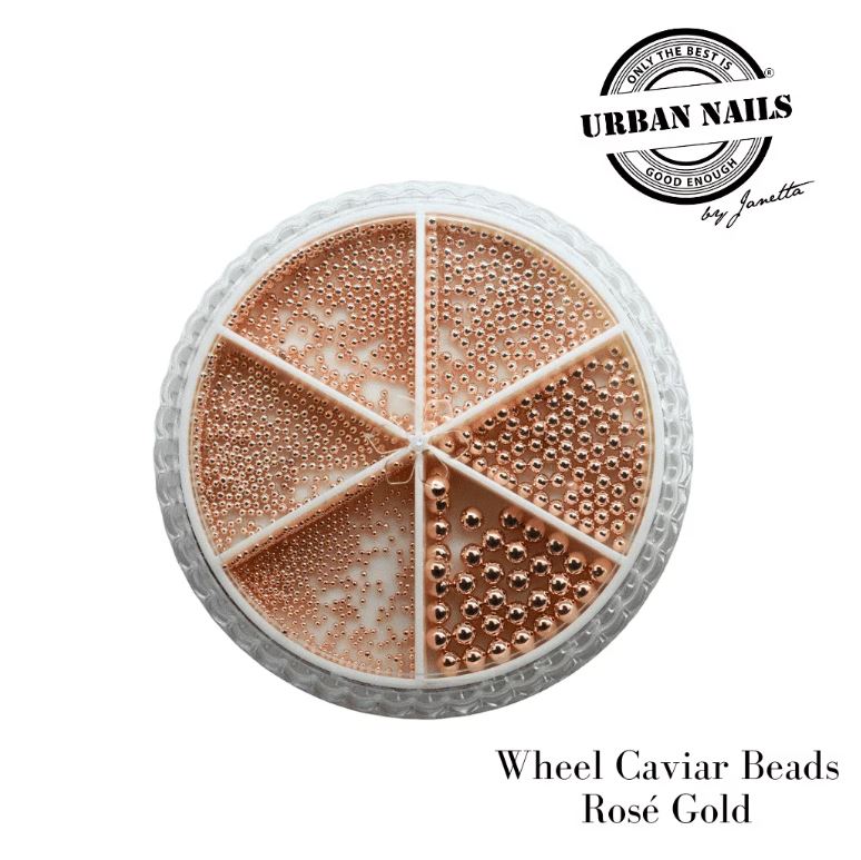 Wieltje caviar beads rose gold