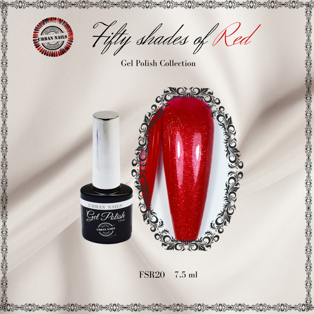 Urban Nails Fifty Shades of Red FSR20 - 7,5 ml
