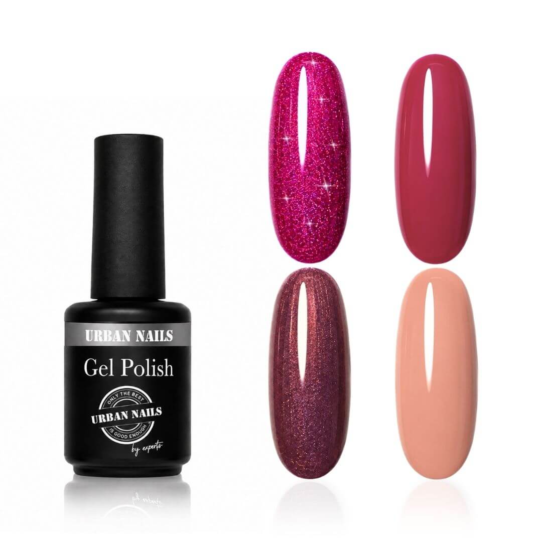 Urban Nails gelpolish collectie Bella Donna - 4 x 8 gram