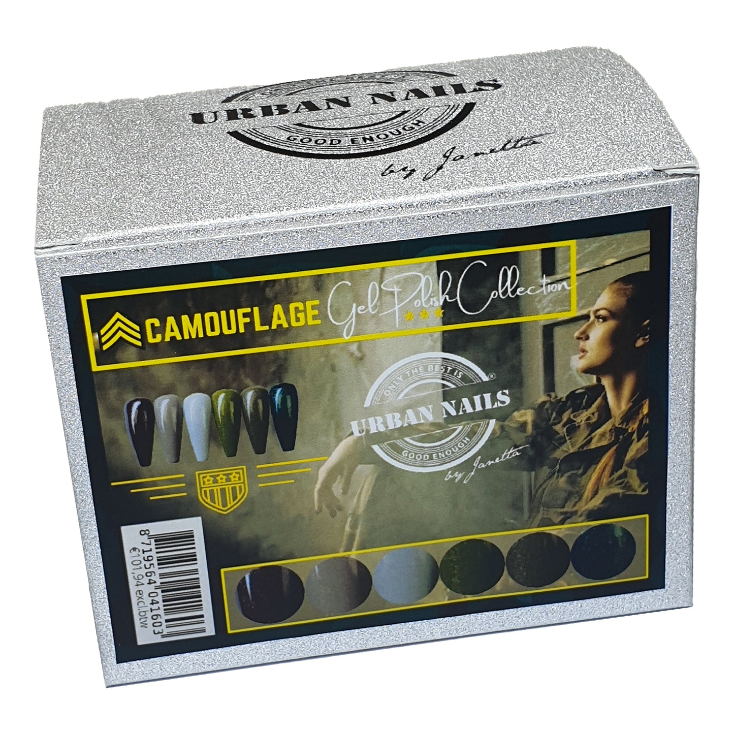 Urban Nails gelpolish collectie Camouflage - 6 x 15 gram