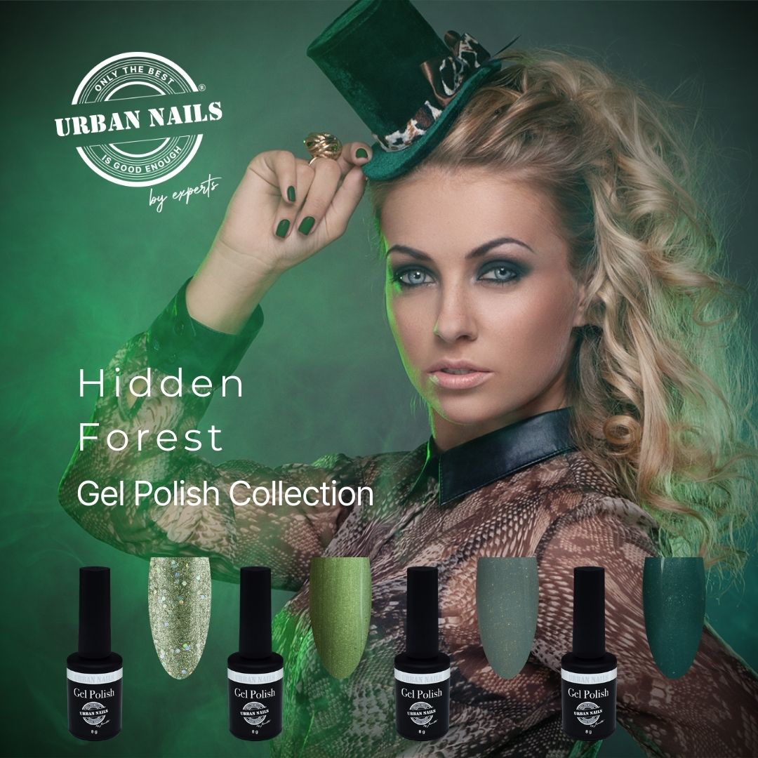 Urban Nails gelpolish collectie Hidden Forest - 4 x 8 gram