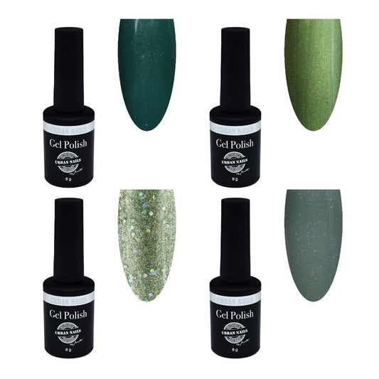 Urban Nails gelpolish collectie Hidden Forest - 4 x 8 gram
