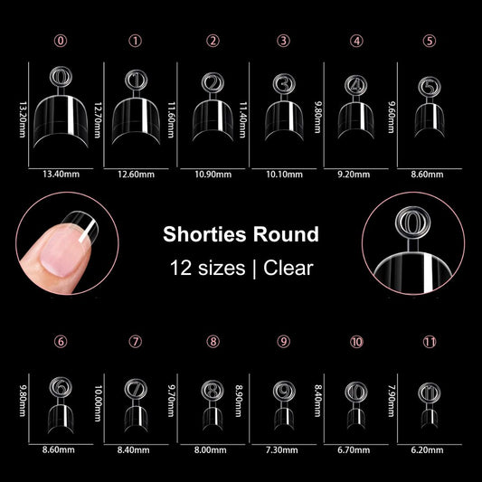 Urban Nails tipbox shorties round 600 stuks