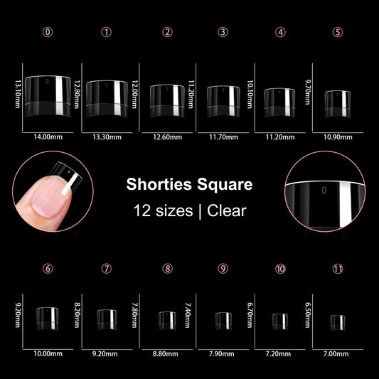 Urban Nails tipbox shorties square 600 stuks