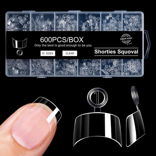 Urban Nails tipbox shorties squoval 600 stuks