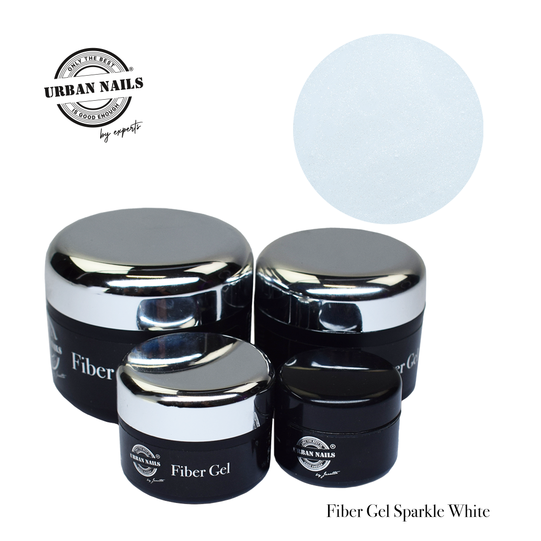 Urban Nails Fibergel Sparkle White