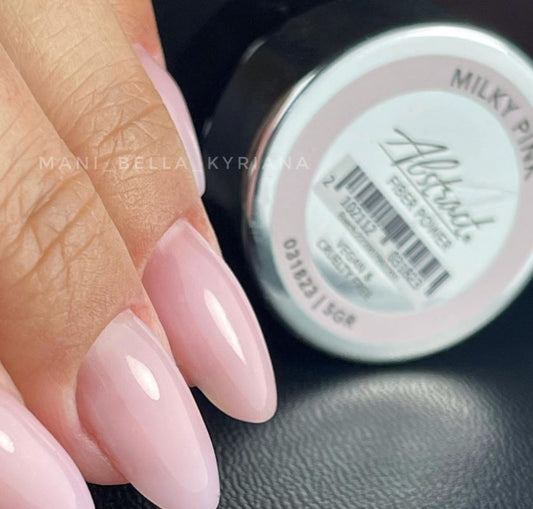Abstract Fiber Power gel Milky Pink