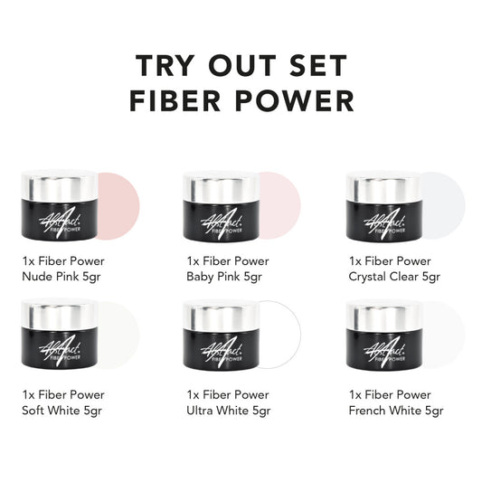 Abstract Try out set Fibergel - 6 x 5 ml