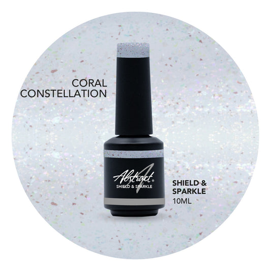 Abstract Shield & Sparkle topgel Coral Constellation - 10 ml
