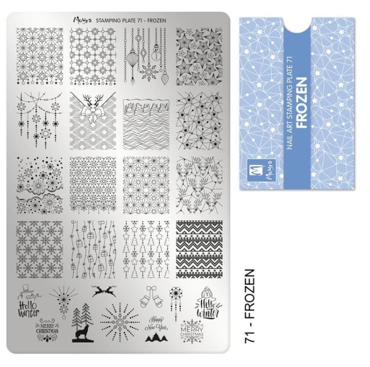 Moyra Stamping Plate Frozen