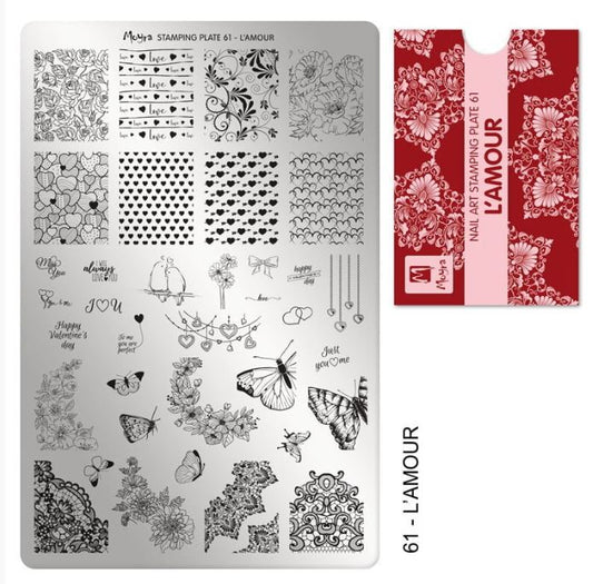 Moyra Stamping Plate L'Amour