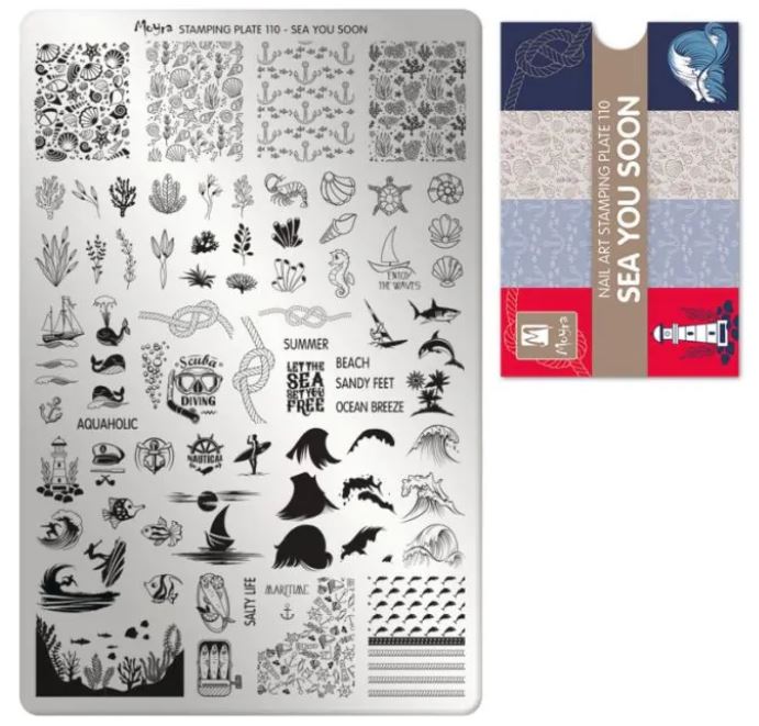 Moyra Stamping Plate Sea You Soon