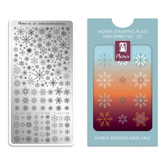 Moyra Stamping Plate When Snowflakes fall