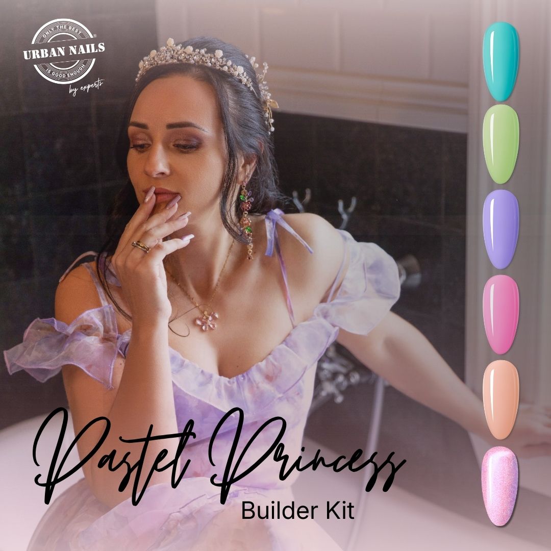 Urban Nails Pastel Princess Builder gel kit - 6 x 15 gram