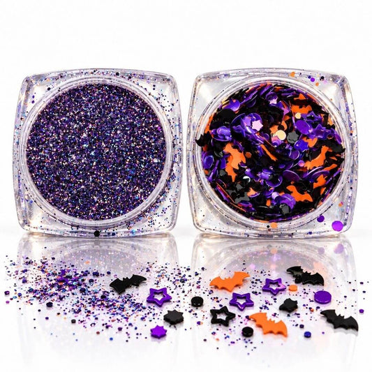 Halloween Glitter & Ornament duo Trick or Treat