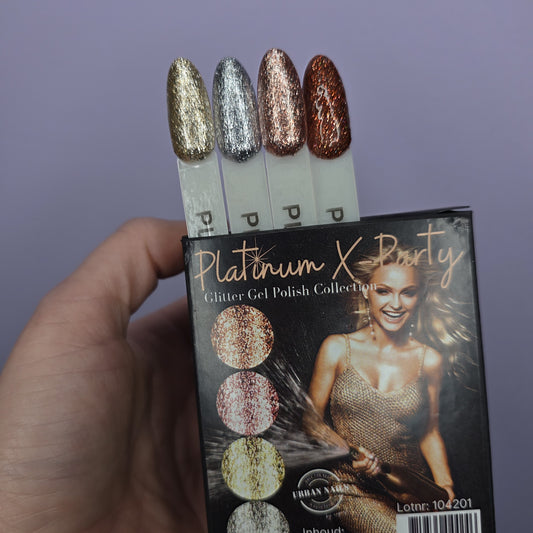 Urban Nails gelpolish collectie Platinum X-Party - 4 x 15 gram