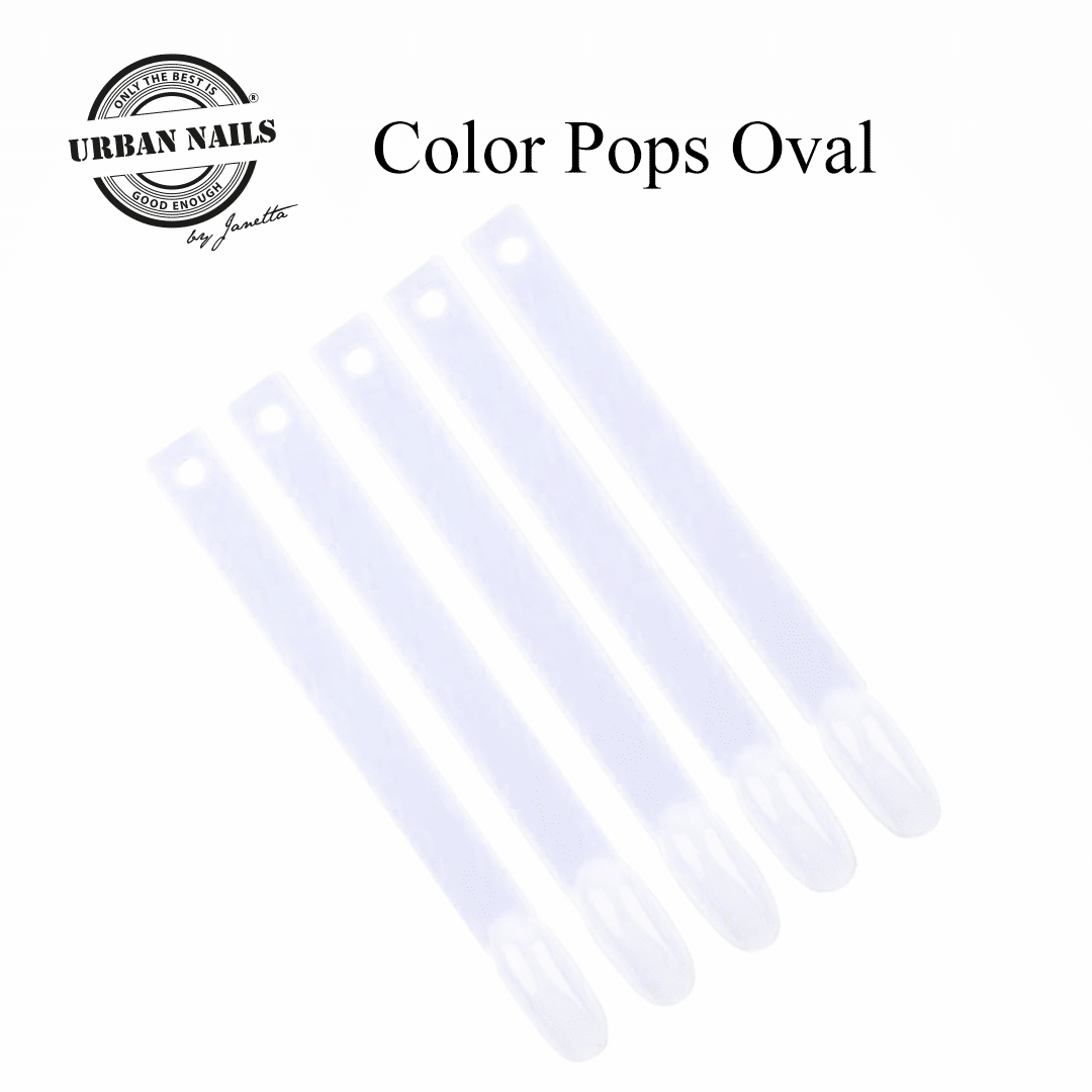 Urban Nails colorpops aan ring ovaal clear - per 50 stuks