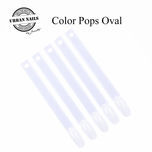 Urban Nails colorpops aan ring ovaal clear - per 50 stuks
