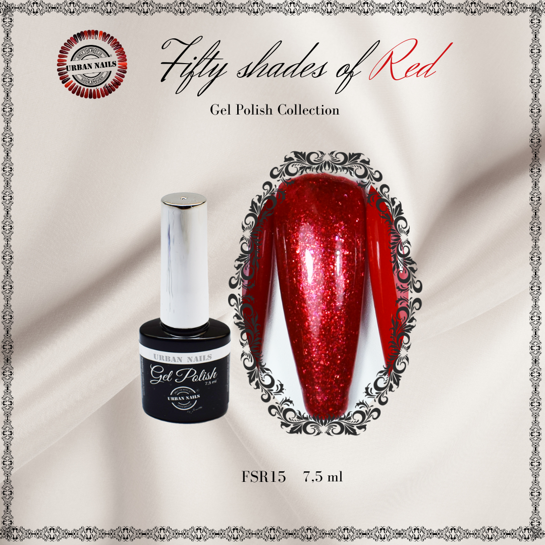 Urban Nails Fifty Shades of Red gelpolish FSR15 - 7,5 ml