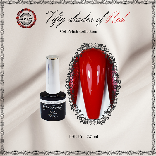 Urban Nails Fifty Shades of Red gelpolish FSR16 - 7,5 ml