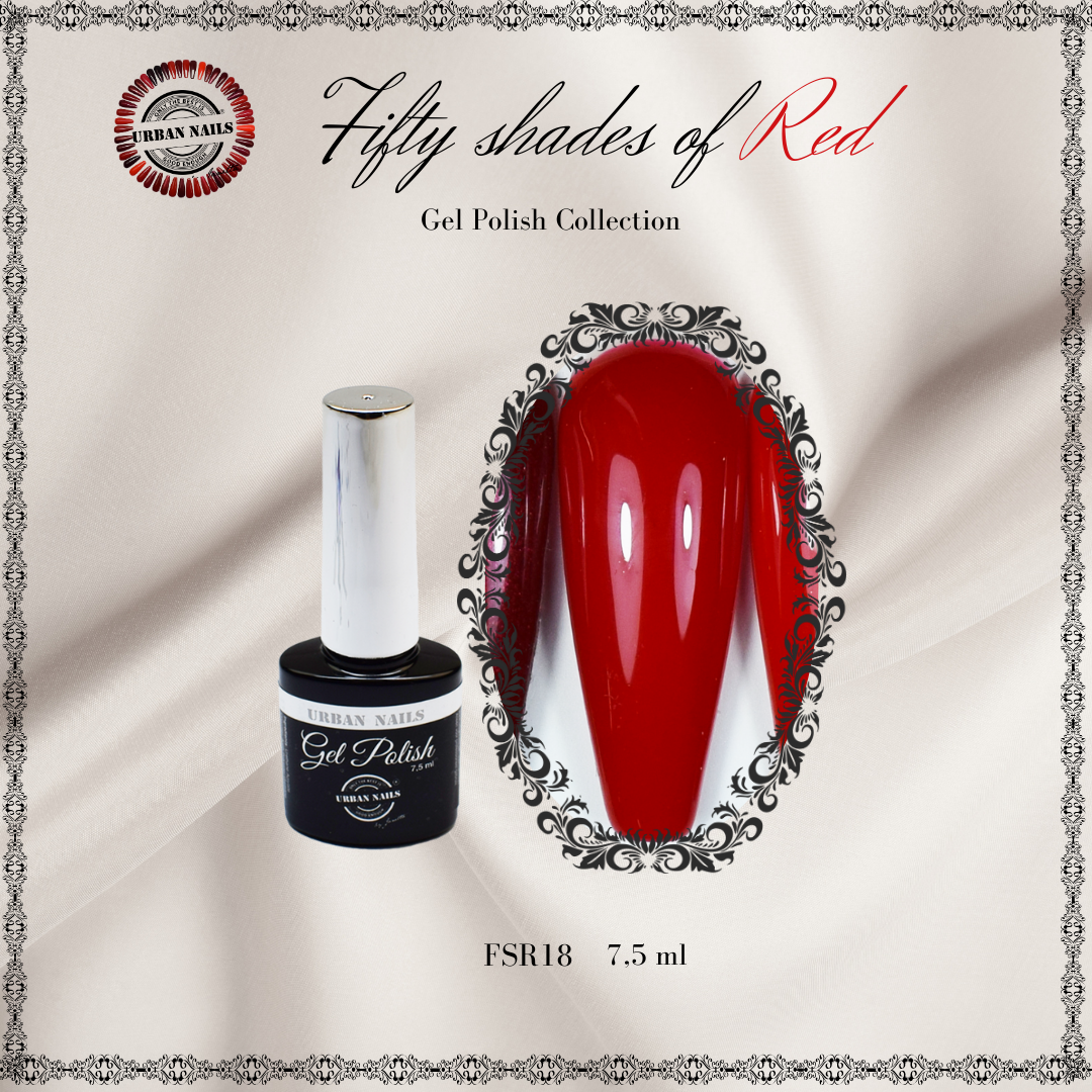 Urban Nails Fifty Shades of Red FSR18 - 7,5 ml