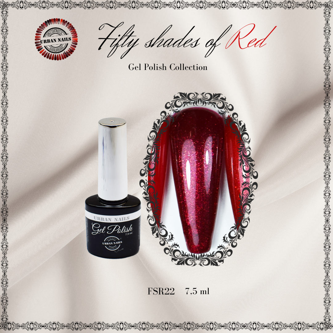 Urban Nails Fifty Shades of Red gelpolish FSR22 - 7,5 ml