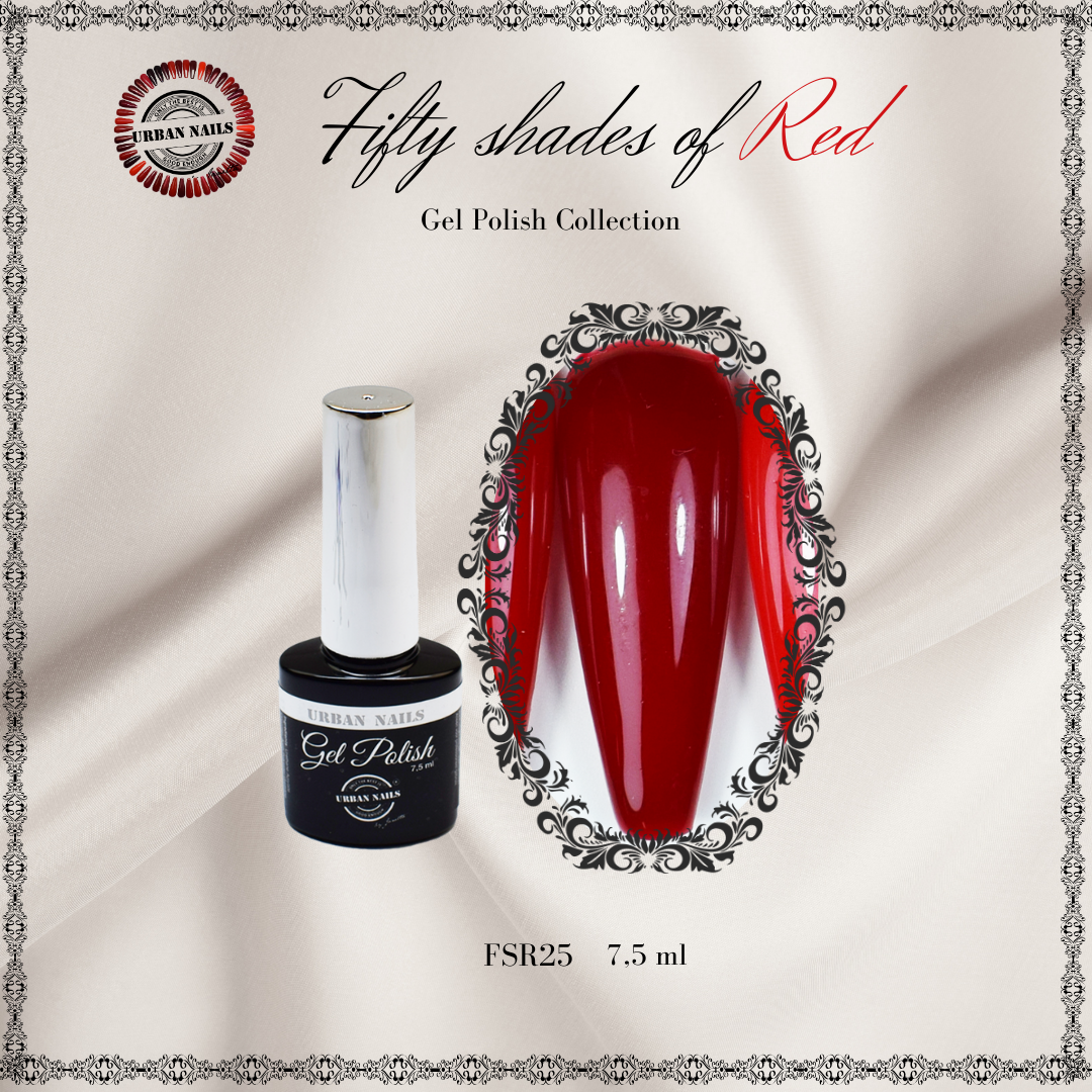 Urban Nails Fifty Shades of Red gelpolish FSR25 - 7,5 ml