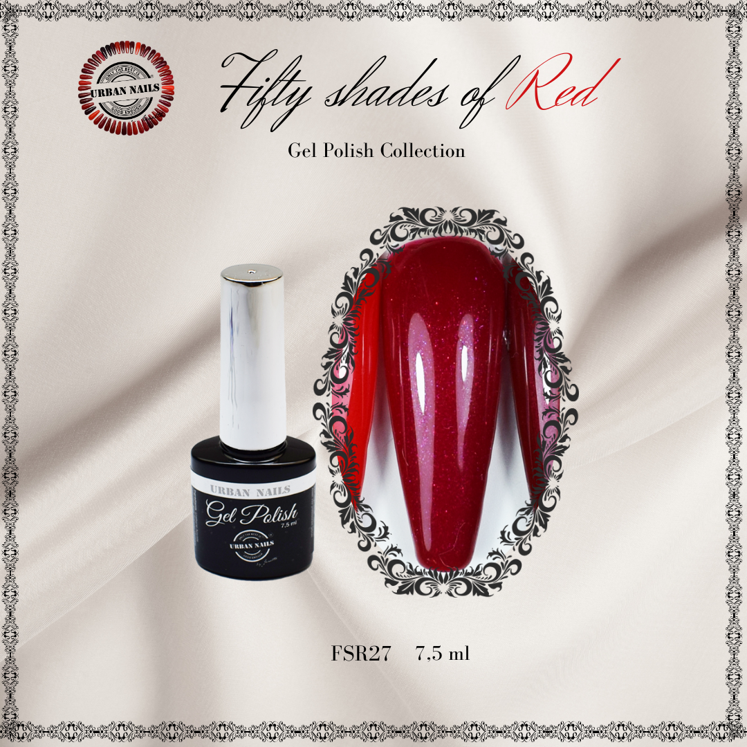 Urban Nails Fifty Shades of Red gelpolish FSR27 - 7,5 ml