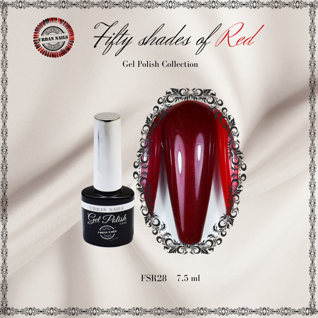 Urban Nails Fifty Shades of Red gelpolish FSR28 - 7,5 ml