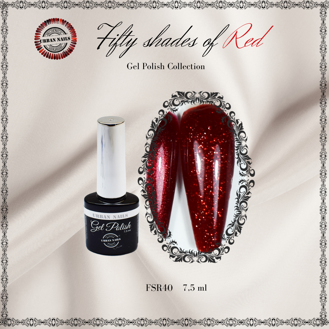 Urban Nails Fifty Shades of Red gelpolish FSR40 - 7,5 ml