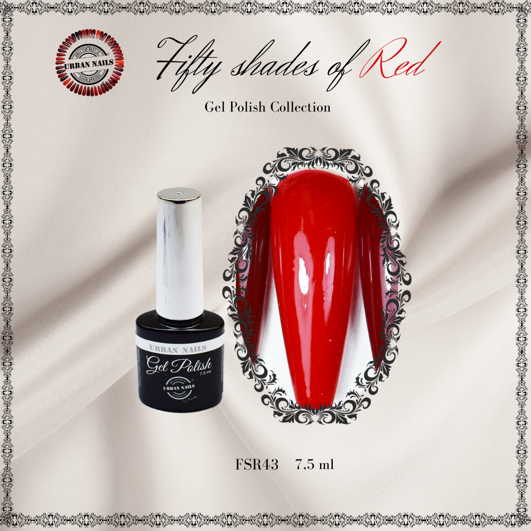 Urban Nails Fifty Shades of Red gelpolish FSR43 - 7,5 ml