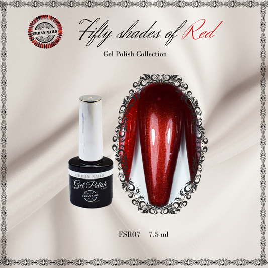Urban Nails Fifty Shades of Red gelpolish FSR07 - 7,5 ml